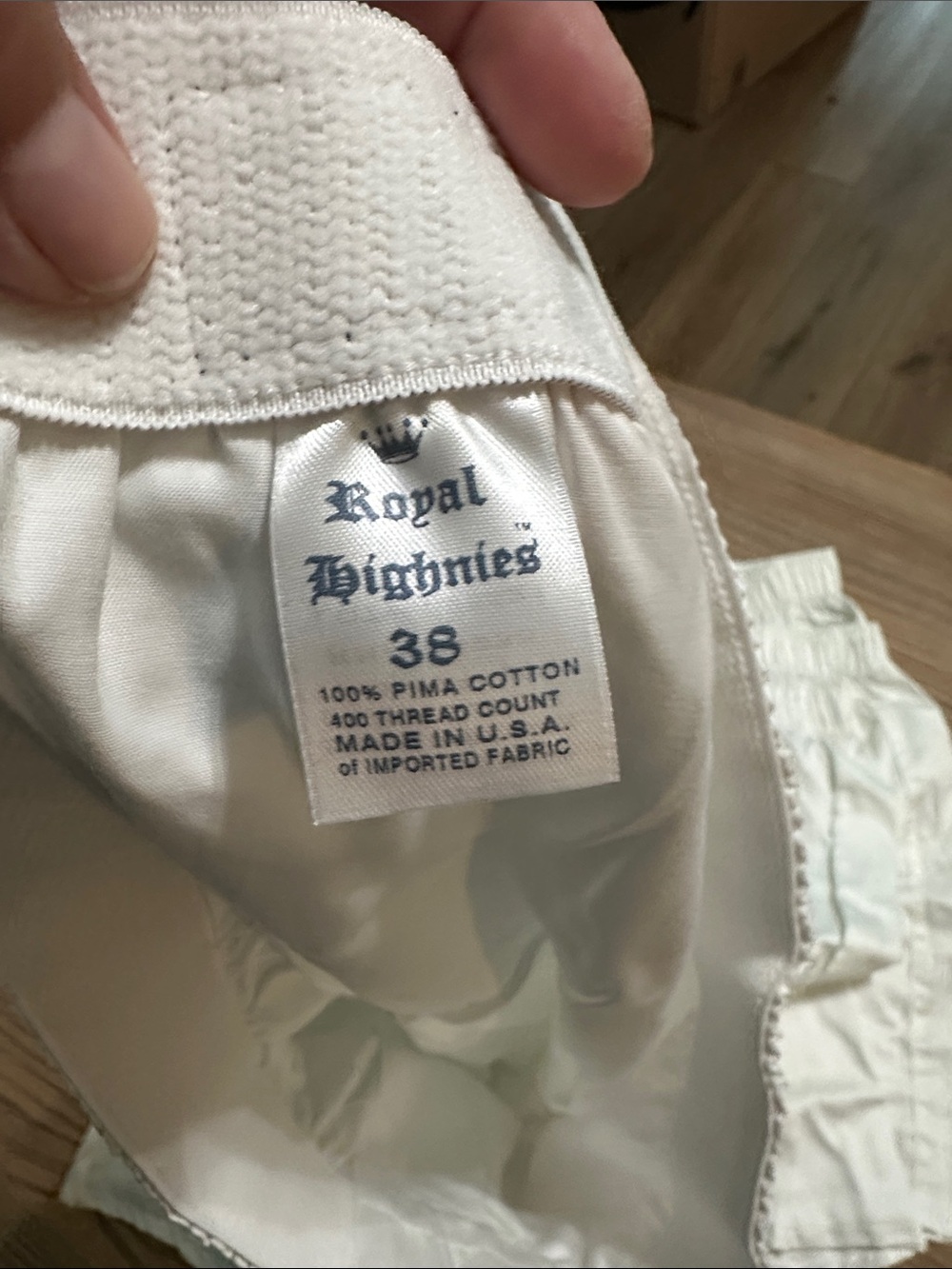 Royal Highnies White Boxer Shorts Lot of 4 Men’s Size 38 New - Picture 4 of 8